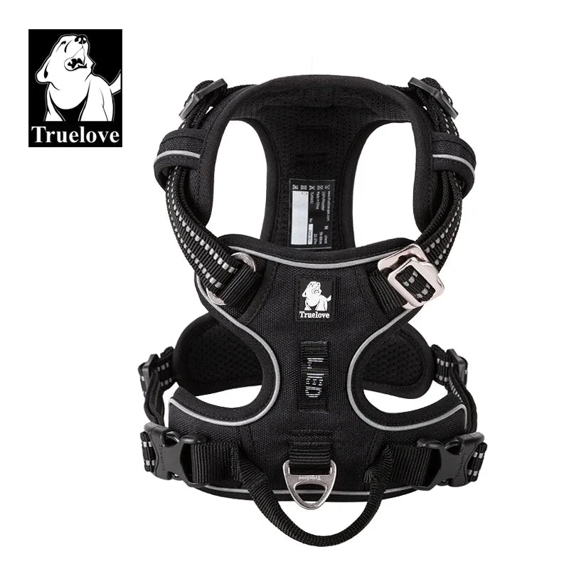 TrueLove Reflective No Pull Dog Harness Adjustable For Outdoor Walking