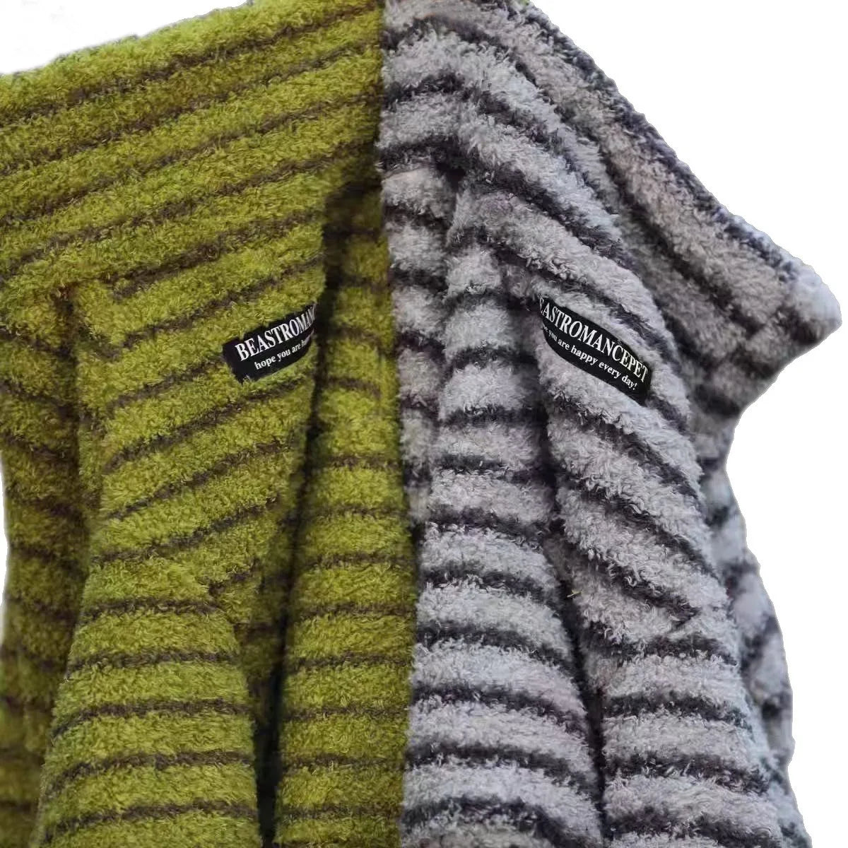 Hoopreety Stripe Cotton Dog Sweater Turtleneck