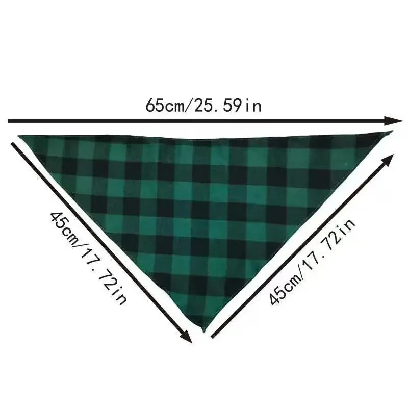 Washable Plaid Pet Scarves for Dogs and Cats Special Occasions