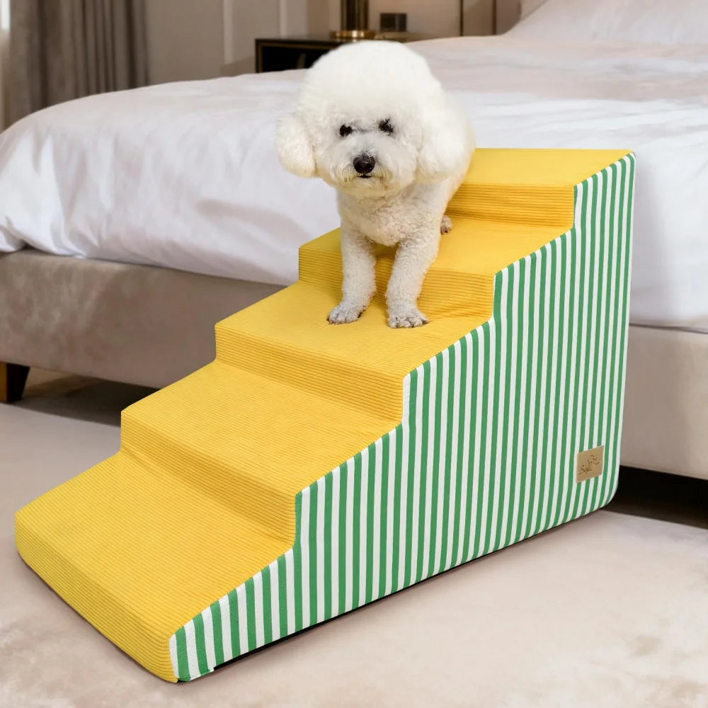 Three To Five Step High Density Dog Stairs For Sofas