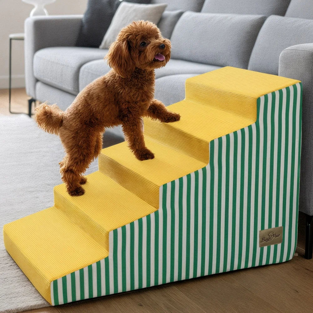 Three To Five Step High Density Dog Stairs For Sofas