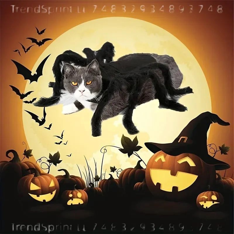Pet Spider Halloween Costume Outfit for Cats and Dogs