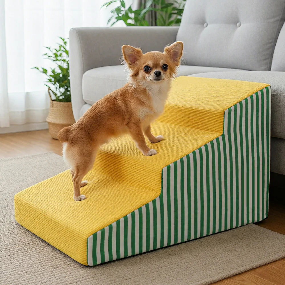Three To Five Step High Density Dog Stairs For Sofas