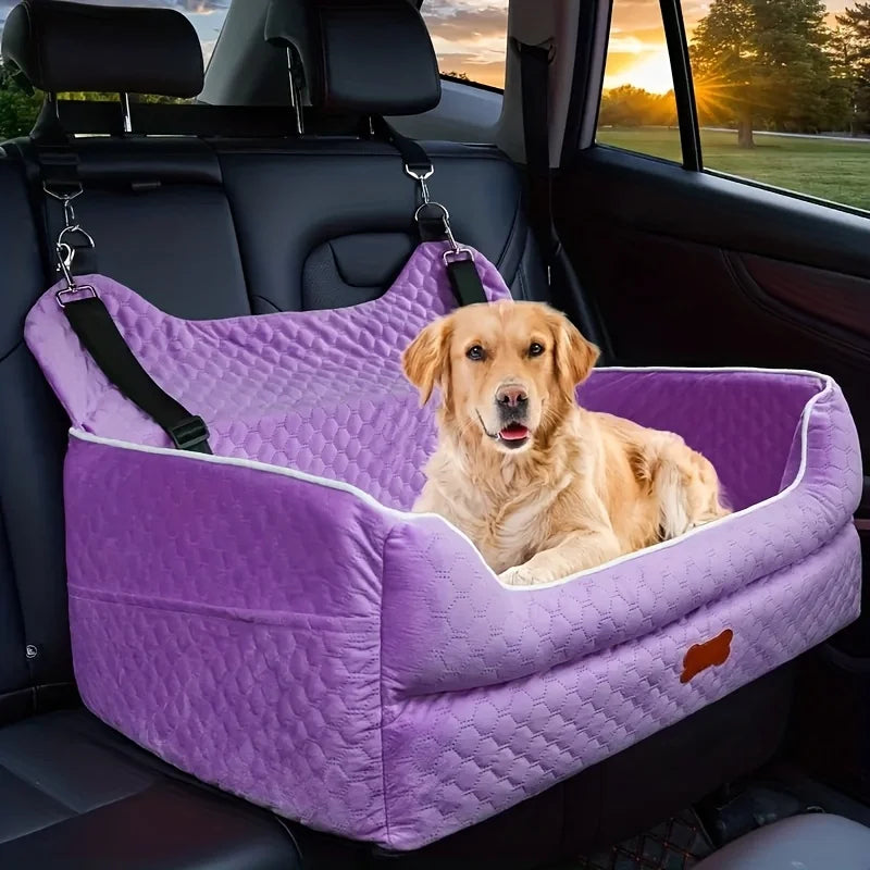 Premium Dog Car Seat Booster Cushion With Memory Foam Protection