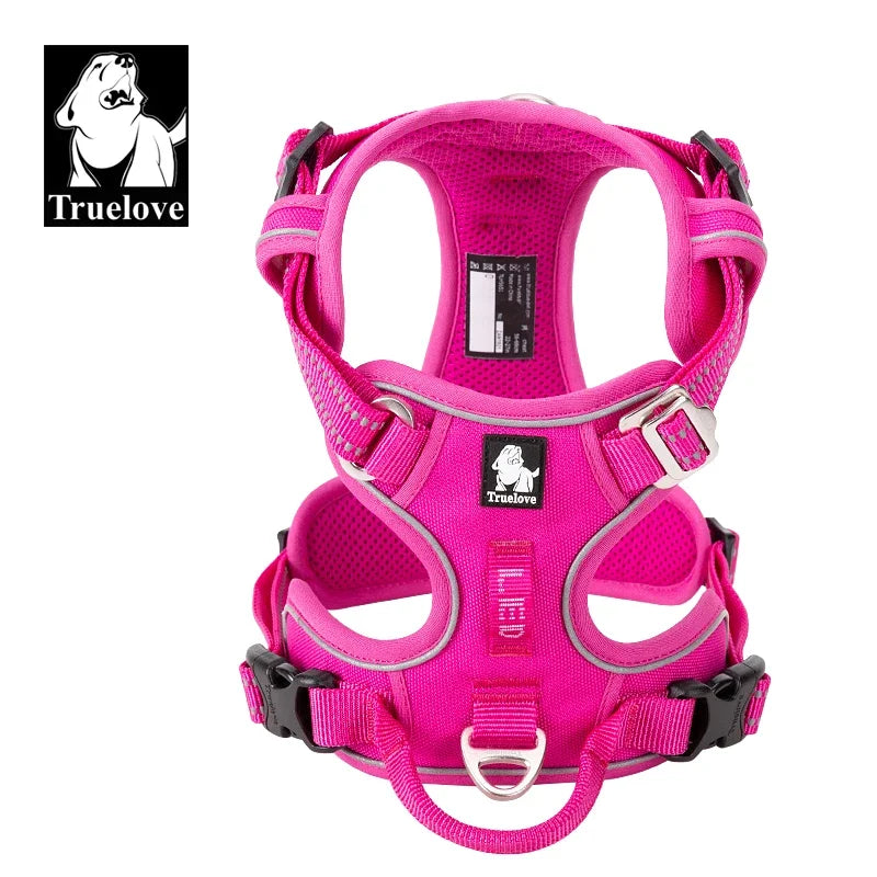 TrueLove Reflective No Pull Dog Harness Adjustable For Outdoor Walking