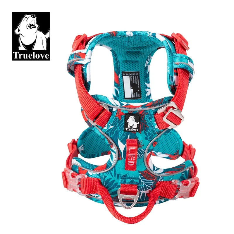 TrueLove Reflective No Pull Dog Harness Adjustable For Outdoor Walking