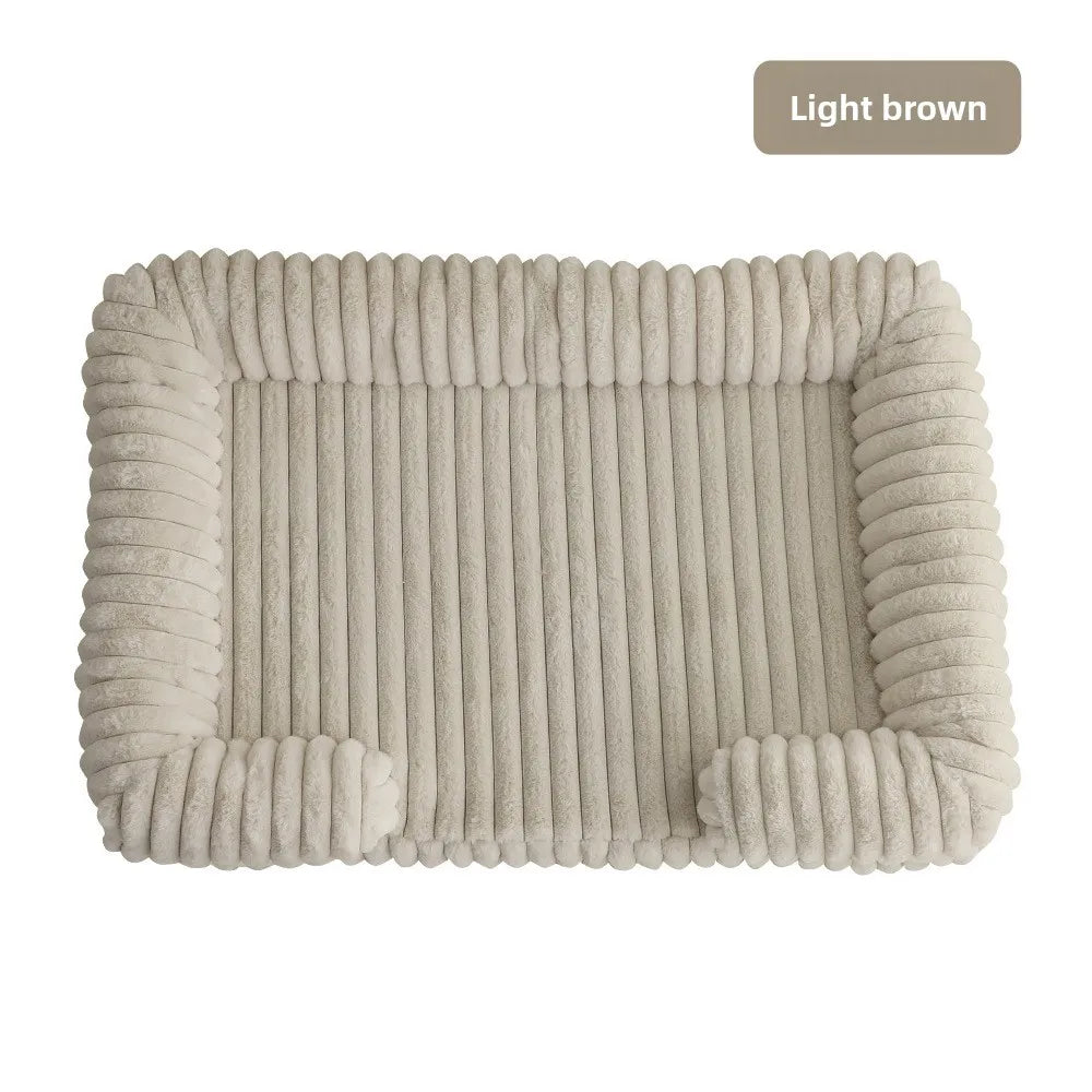 Winter Dog Bed For Pets Warm Corduroy Sofa Bed Mat