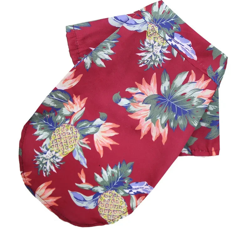 Hawaiian Style Dog Shirt For Small To Medium Dogs Pups