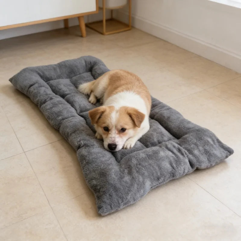 Booteely Plush Dog Bed Sofa Thickened Super Soft Polyester Mat