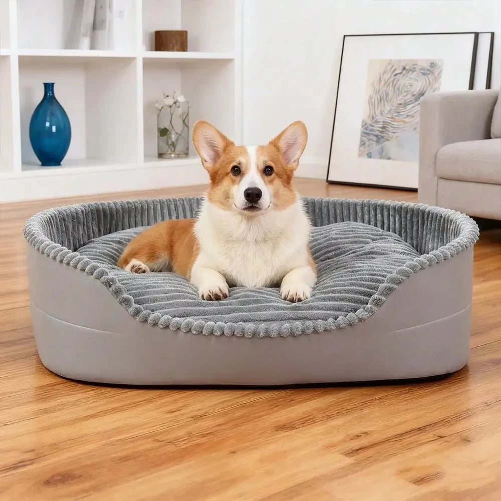Soft Plush Cotton Pet Bed For Dogs And Cats Comfort