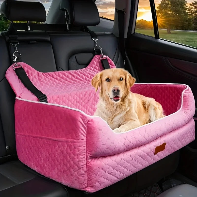 Premium Dog Car Seat Booster Cushion With Memory Foam Protection