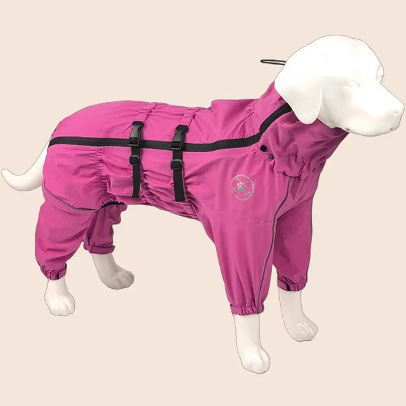 Waterproof Reflective Dog Raincoat Jacket for All Weather Protection