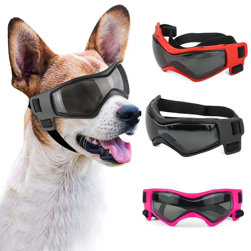 Dog Sunglasses Soft Adjustable UV Protection Pet Goggles