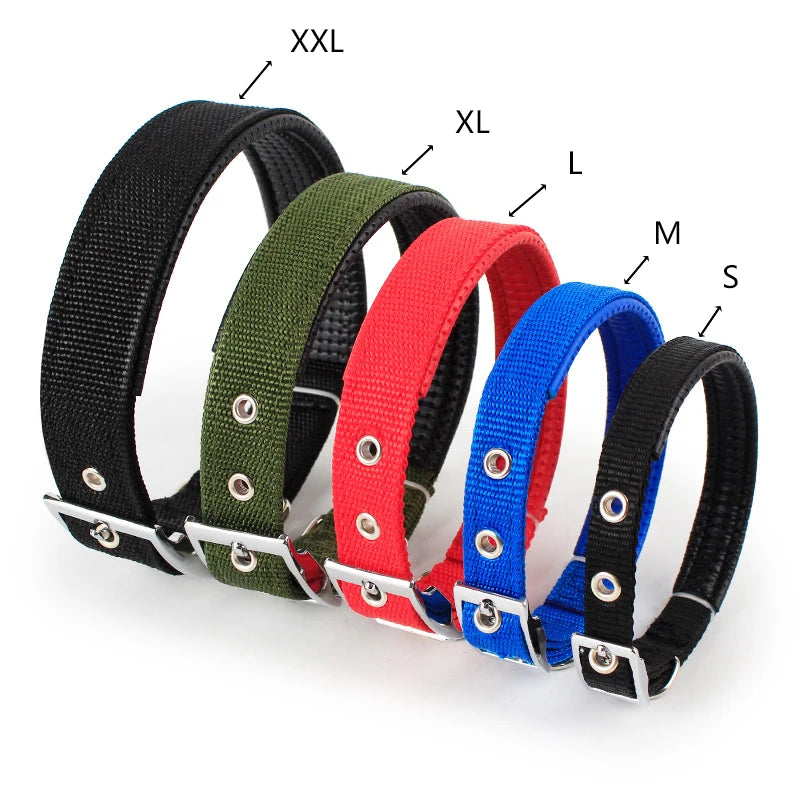 Solid Nylon Dog Collar for Comfortable Everyday Pet Wear