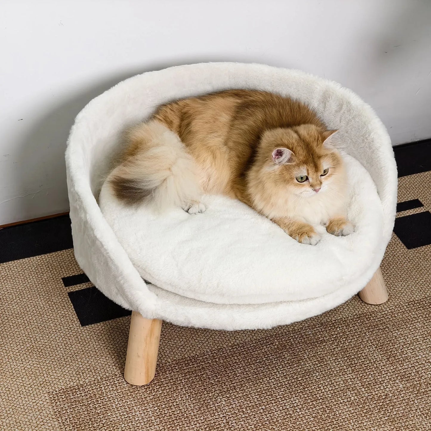 Borwart Ultra Soft Pet Sofa Bed With Removable Waterproof Cushion