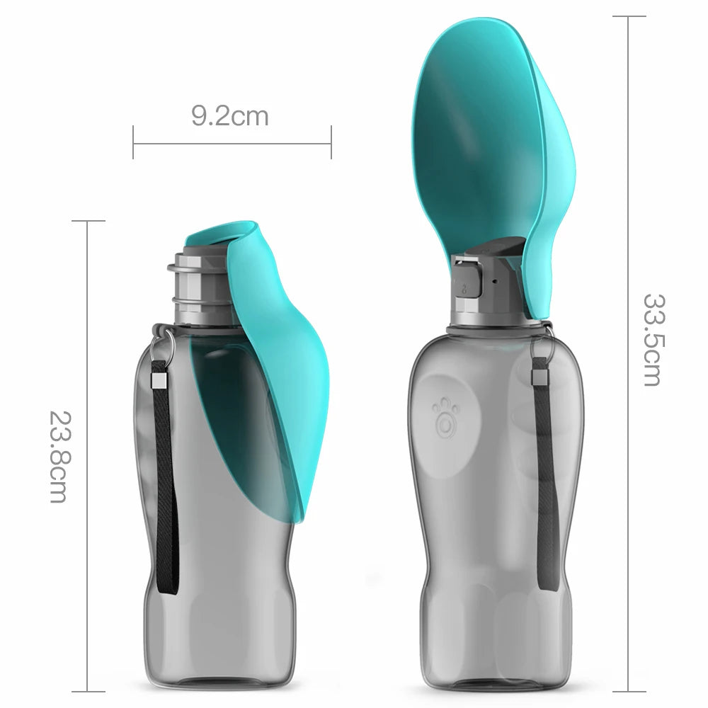 Portable Water Bottle For Dogs 800ML Foldable Travel Dispenser