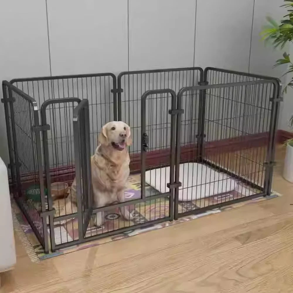 Six Panel Durable Dog Fence Playpen For Puppies And Pets