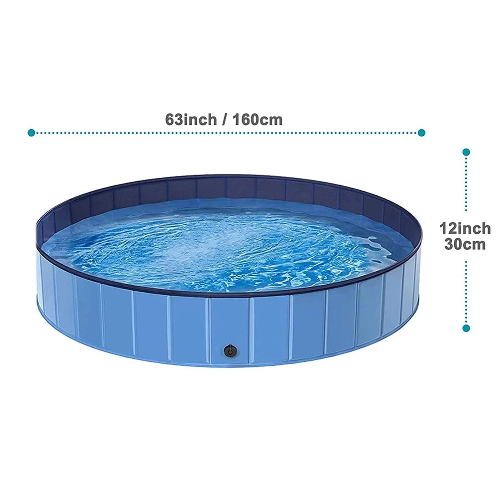 Portable Plastic Dog Pool Bath Tub For Large Dogs Outdoors