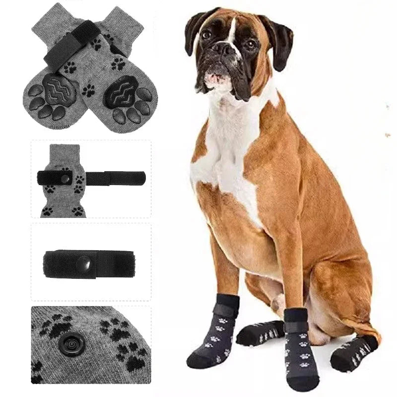 Indoor Dog traction socks For Indoor Paw Protection And Traction