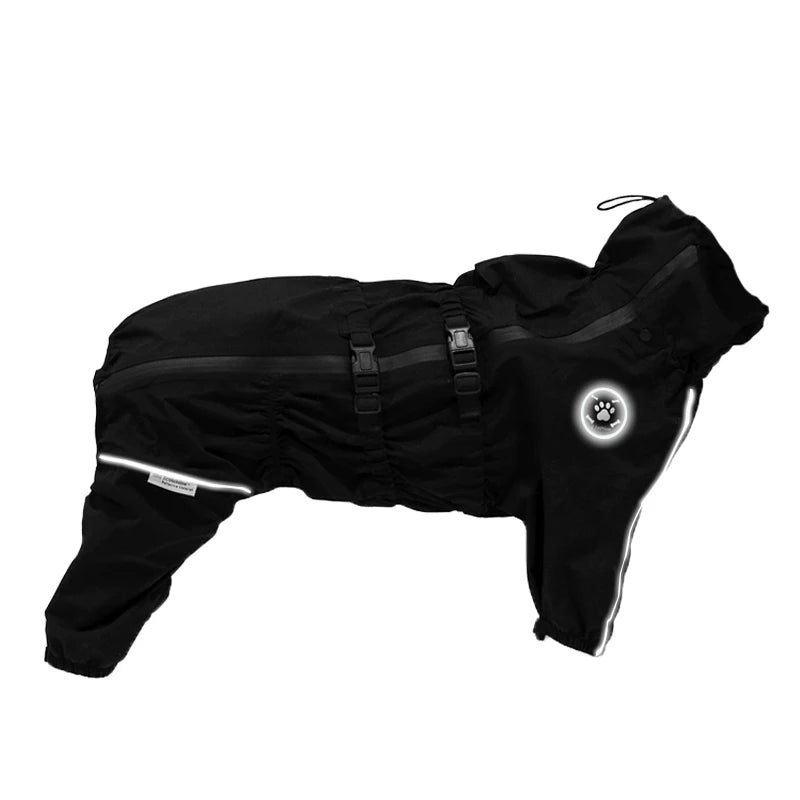 Waterproof Reflective Dog Raincoat Jacket for All Weather Protection