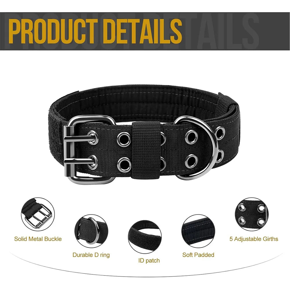 Nylon Dog Collar Adjustable Quick Release Reflective