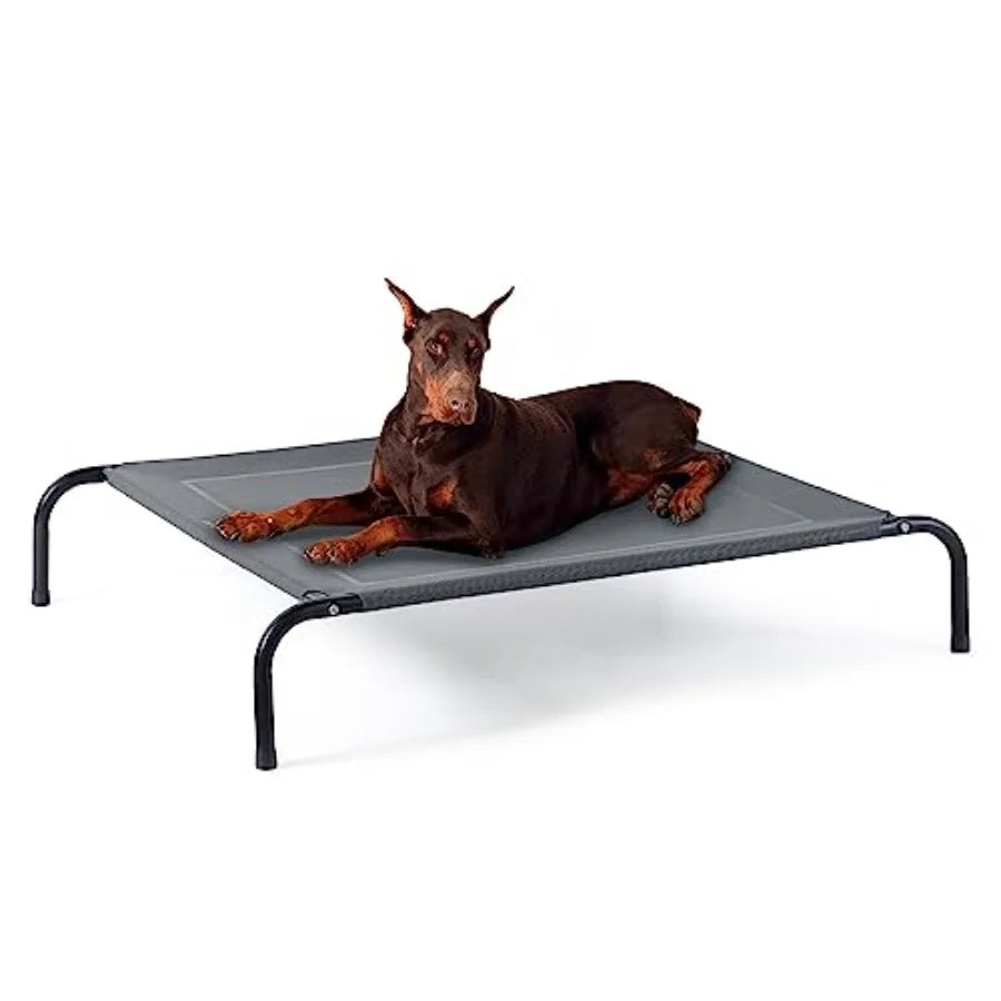 Outdoor Elevated Cooling Dog Bed Large Portable Raised Pet Cot