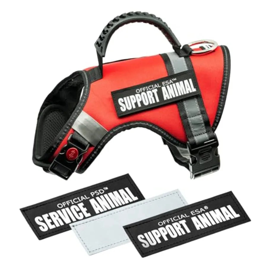 The Only Official ESA™ Dog Harness Adjustable No-Pull Dog Vest for Easy Pet Recognition with Reflective Straps Soft Padded and