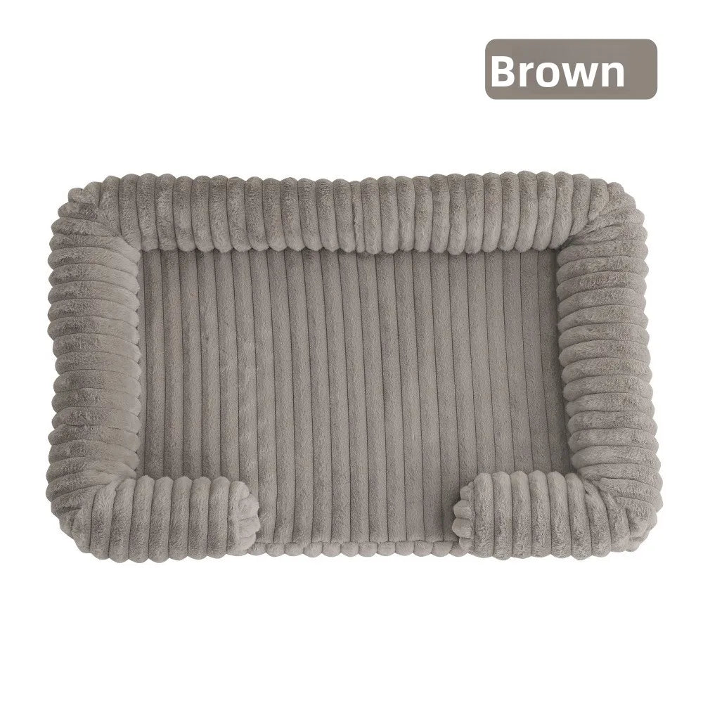 Winter Dog Bed For Pets Warm Corduroy Sofa Bed Mat