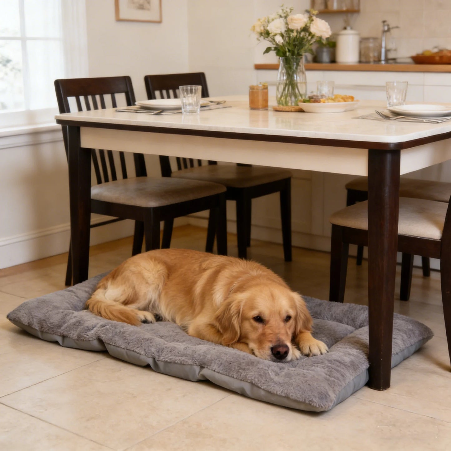 Booteely Plush Dog Bed Sofa Thickened Super Soft Polyester Mat