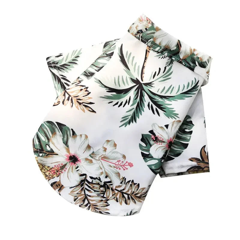 Hawaiian Style Dog Shirt For Small To Medium Dogs Pups