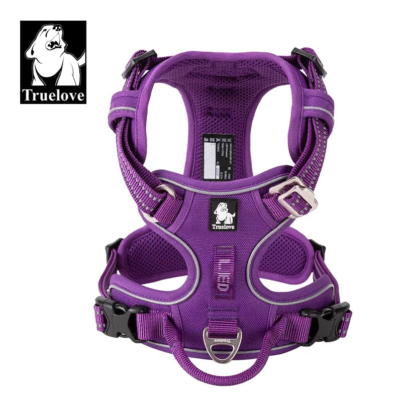 TrueLove Reflective No Pull Dog Harness Adjustable For Outdoor Walking