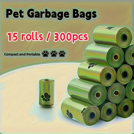 Durable Pet Waste Bags For Dog And Cat Cleanup Outdoors