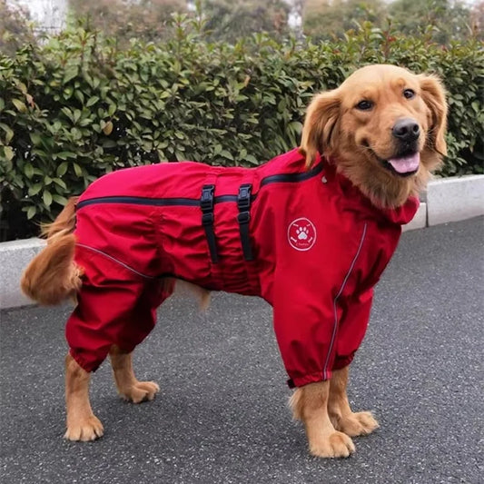 Waterproof Reflective Dog Raincoat Jacket for All Weather Protection