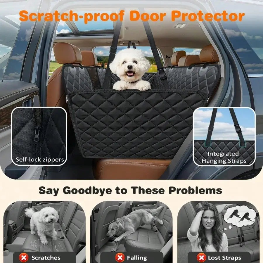 Heavy Duty Dog Car Hammock Seat Cover Universal Scratch Protection