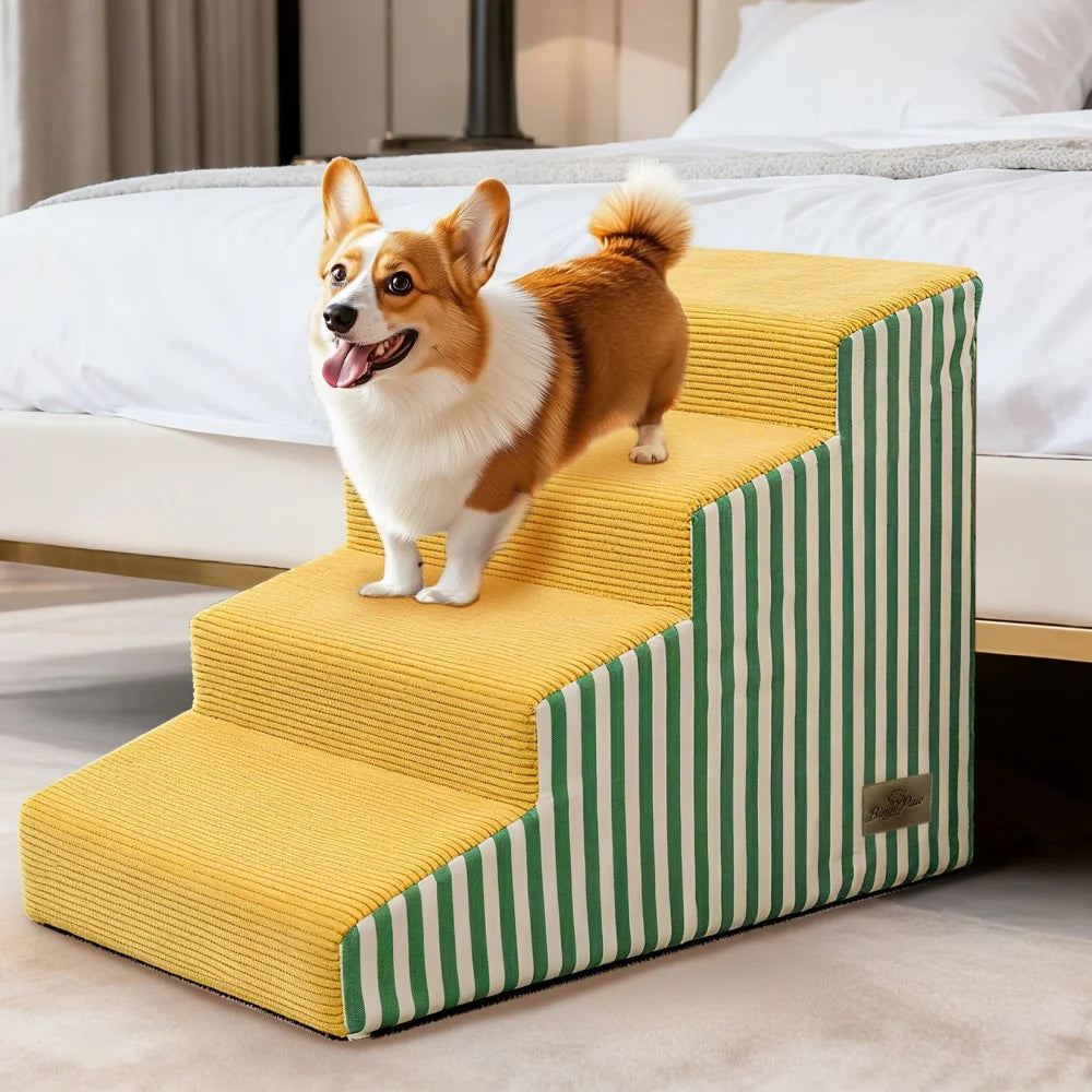 Three To Five Step High Density Dog Stairs For Sofas