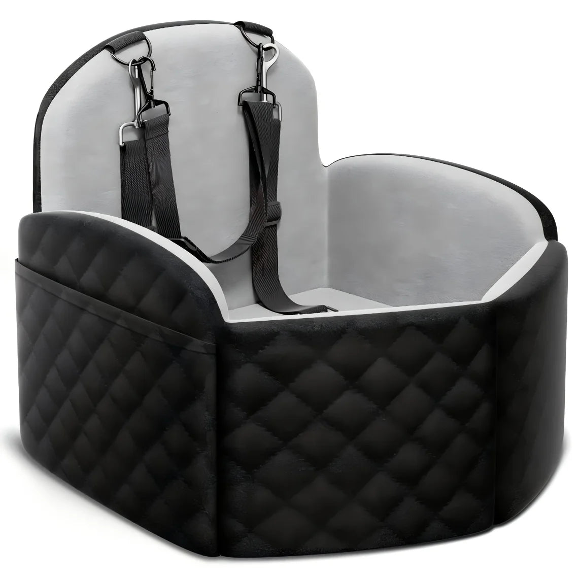 Memory Foam Dog Car Seat Booster With Removable Washable Cover