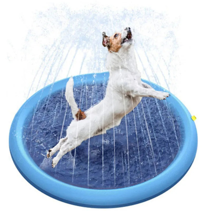 Dog Water Spray Mat PVC Inflatable Bathing And Outdoor Play