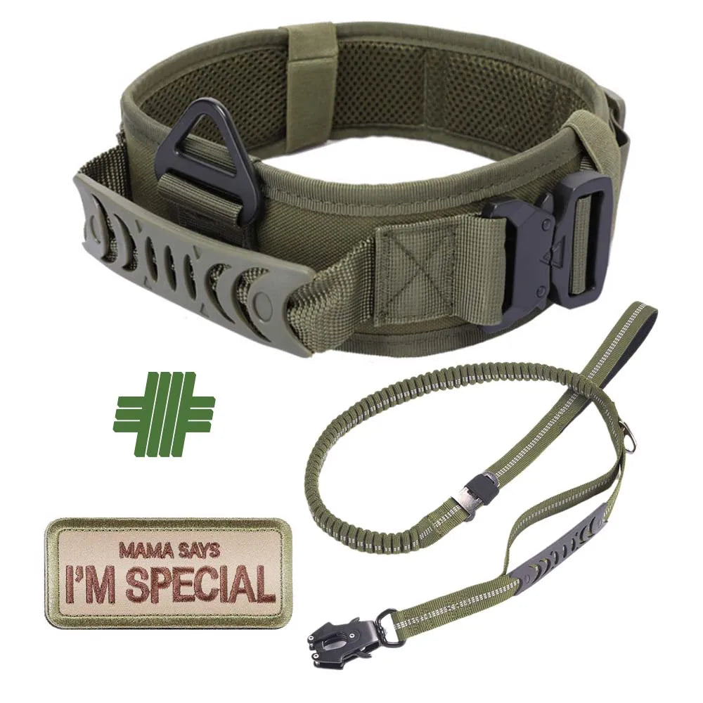 Classic Adjustable Nylon Dog Collar Reflective Heavy Duty Tactical