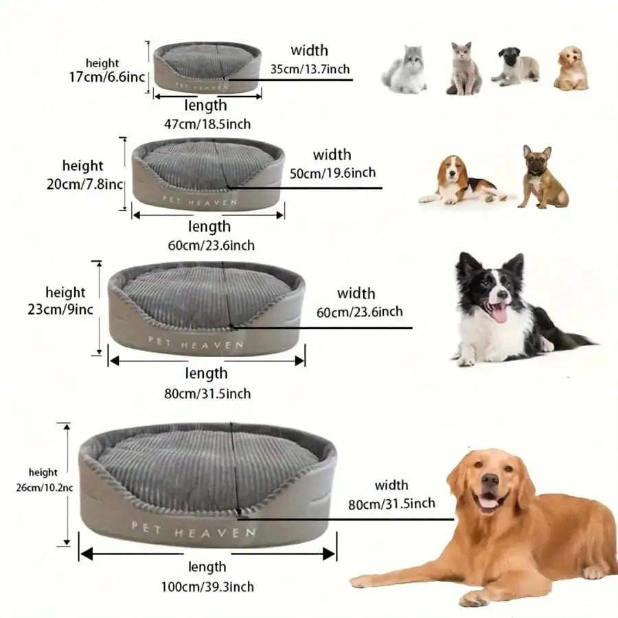 Soft Plush Cotton Pet Bed For Dogs And Cats Comfort