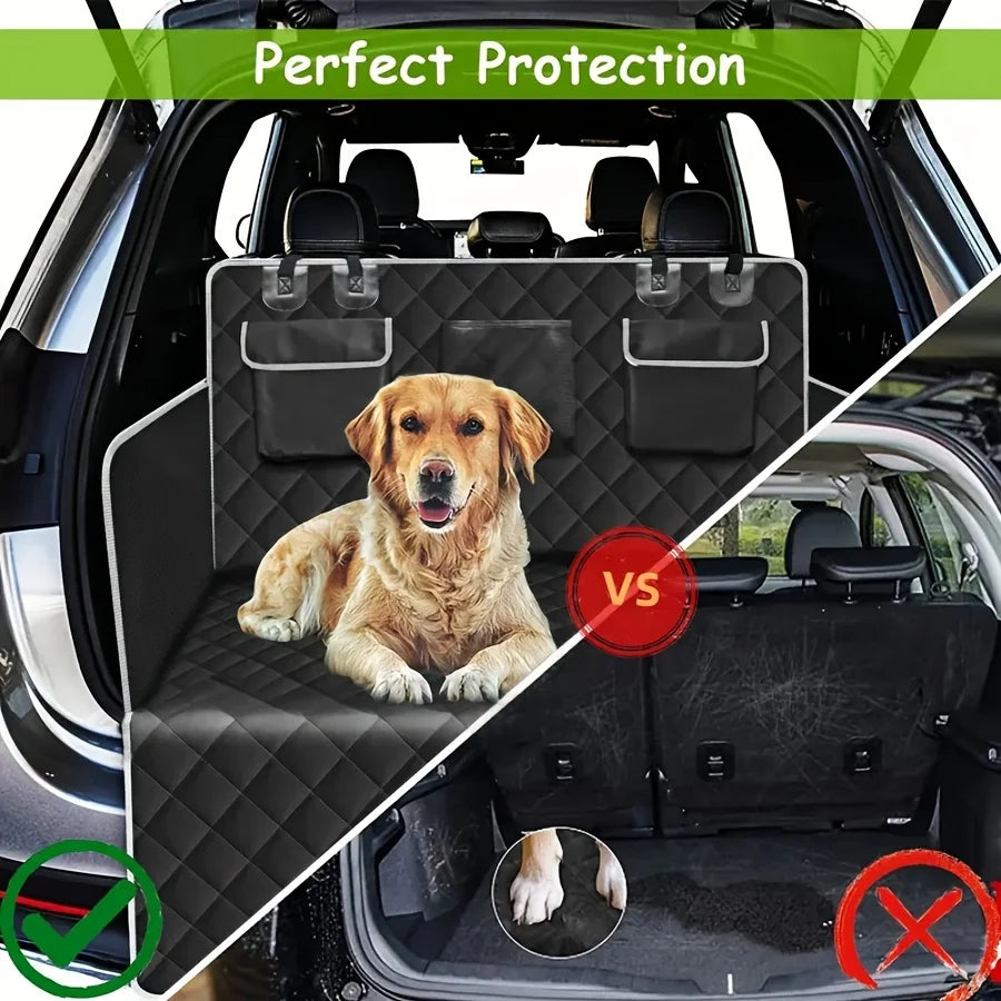 SUV Pet Trunk Cushion With Bumper Protection And Waterproof Pad