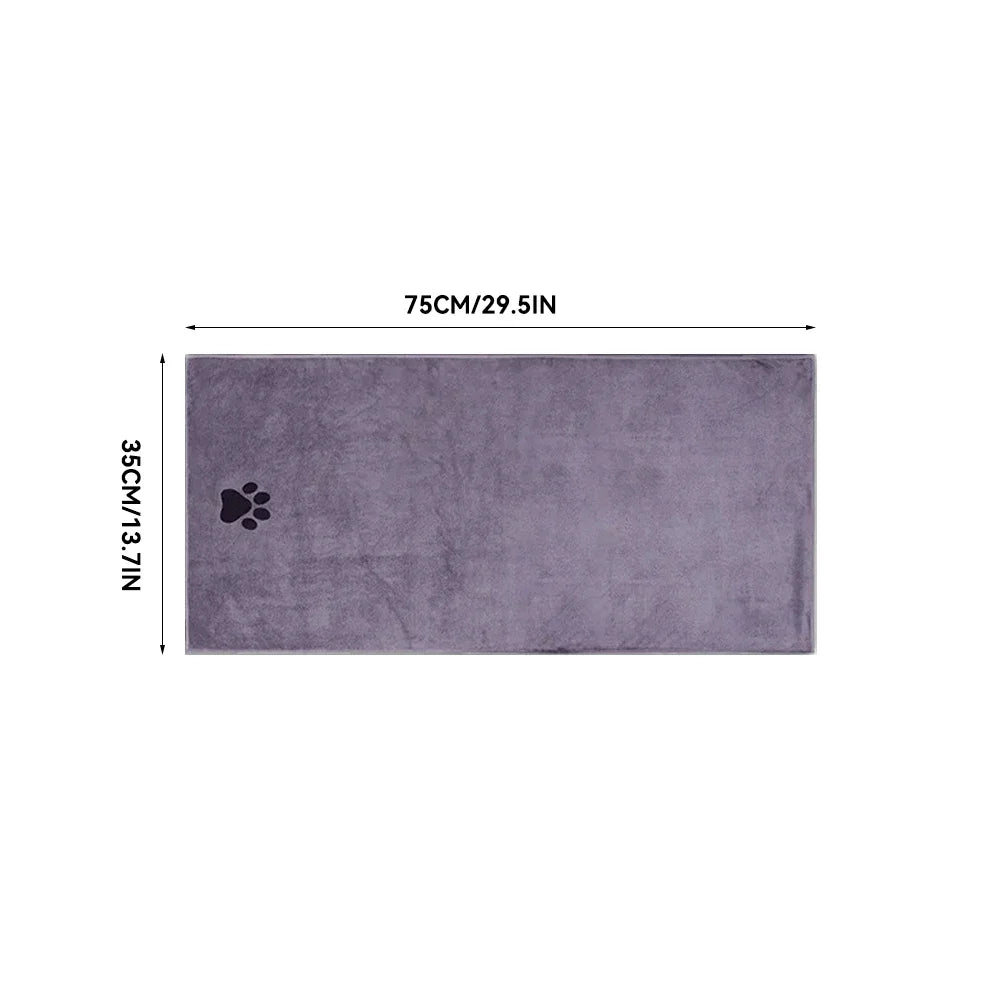 Microfiber Pet Bath Towels Embroidered Ultra Soft and Absorbent