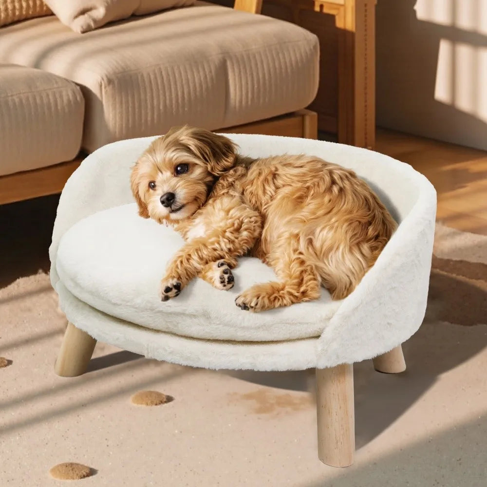 Borwart Ultra Soft Pet Sofa Bed With Removable Waterproof Cushion