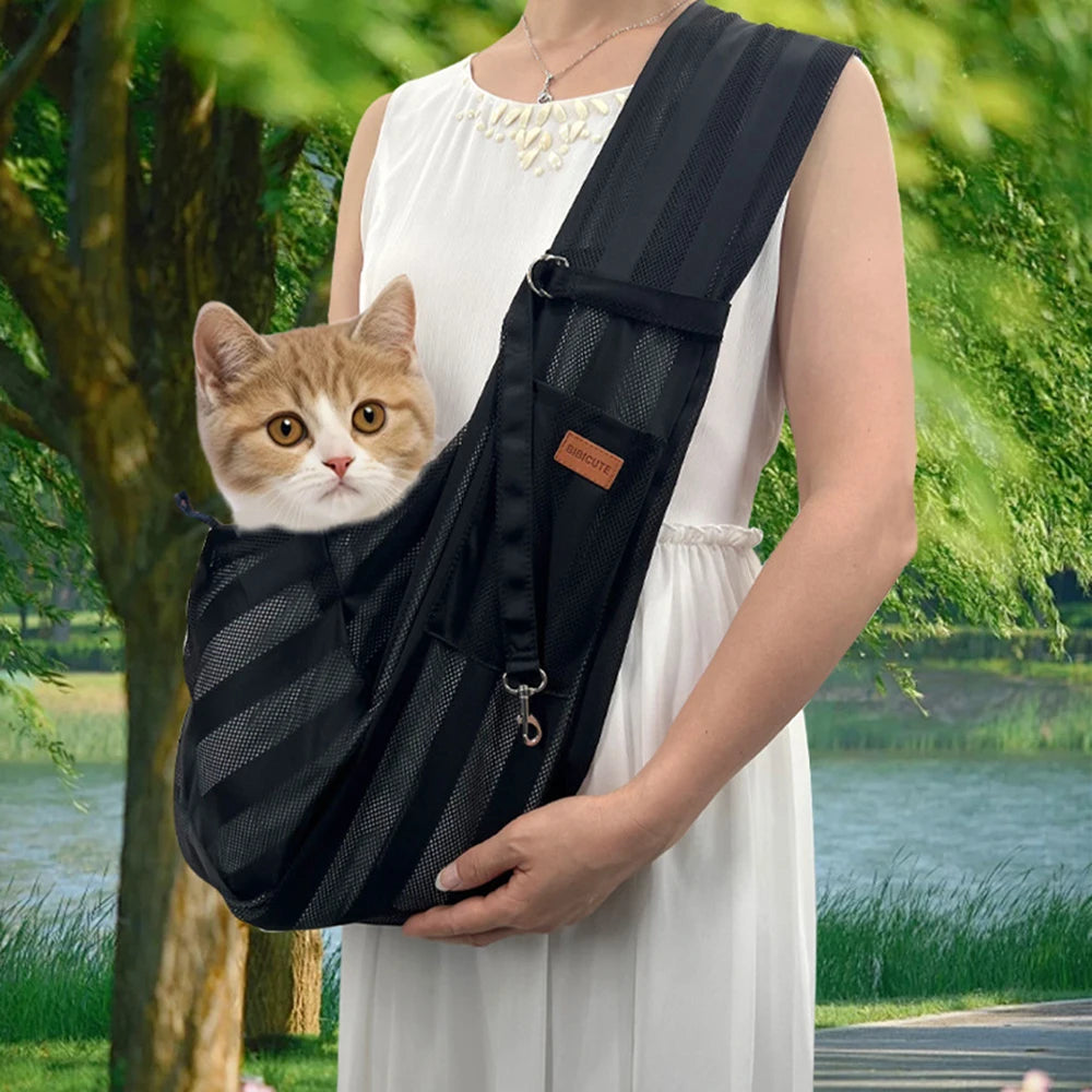 Summer Breathable Pet Shoulder Carrier Bag for Cats and Dogs