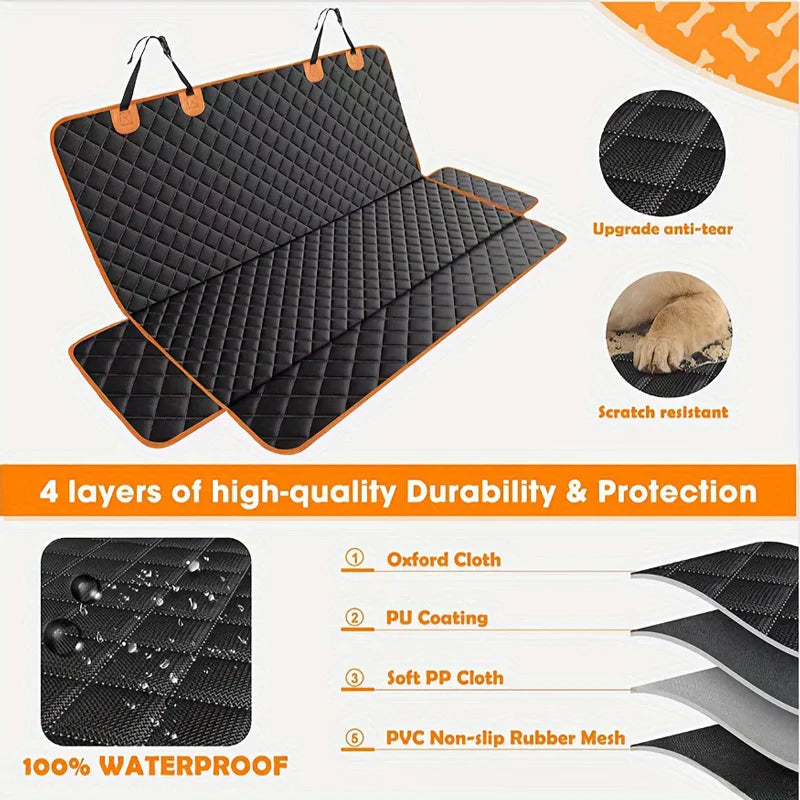 Dog Car Seat Cover Waterproof Travel Mat Hammock For Car