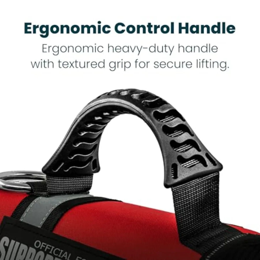 The Only Official ESA™ Dog Harness Adjustable No-Pull Dog Vest for Easy Pet Recognition with Reflective Straps Soft Padded and