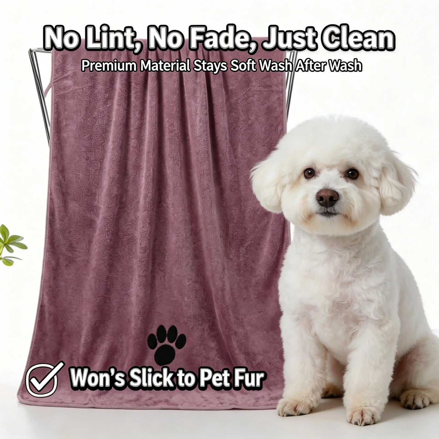 Pet Microfiber Bath Towel Quick Dry Soft And Durable