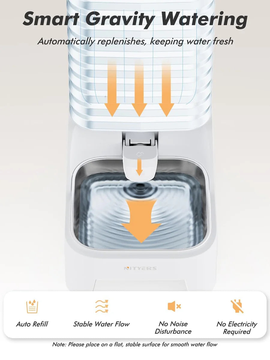 Elevated Gravity Pet Water Dispenser For Cats And Dogs