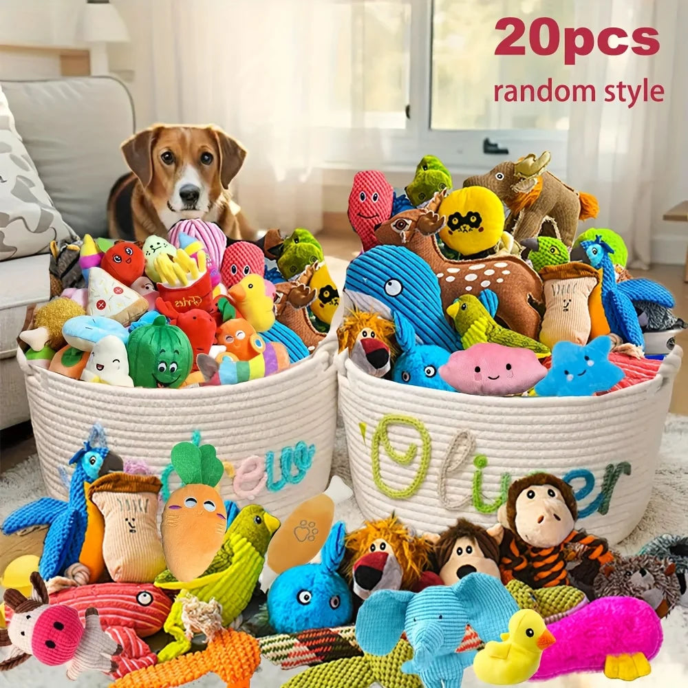 LEMROE Chew Resistant Dog Toys Gift Box For Small Dogs