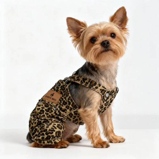 Breathable Leopard Camouflage Pet Overalls for Dogs and Cats
