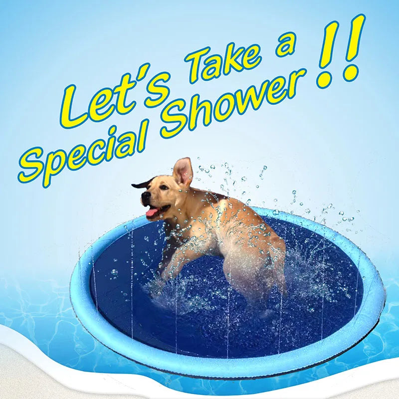 Dog Water Spray Mat PVC Inflatable Bathing And Outdoor Play